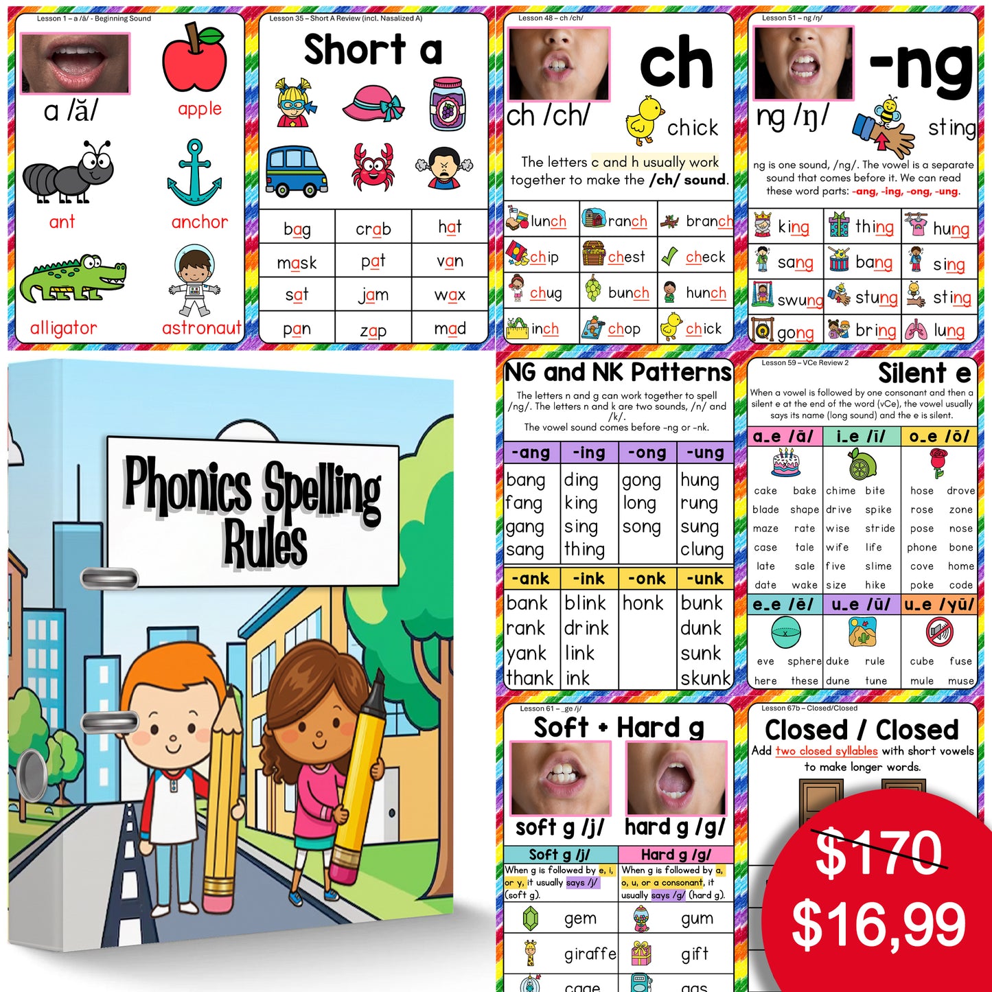 Phonics & Spelling Rules Mega Poster Pack