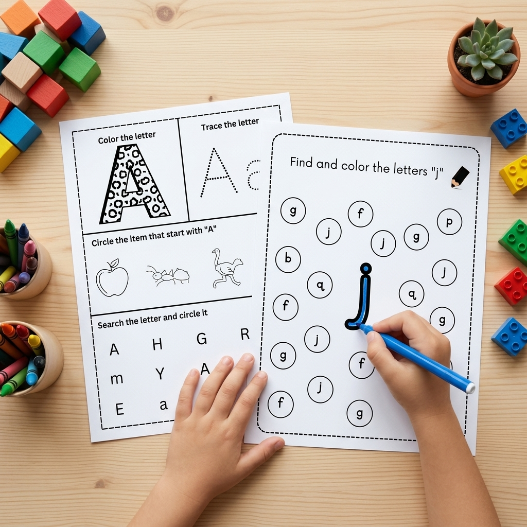 Alphabet Learning Bundle | ABC Tracing & Handwriting Printables for Preschool & Kindergarten